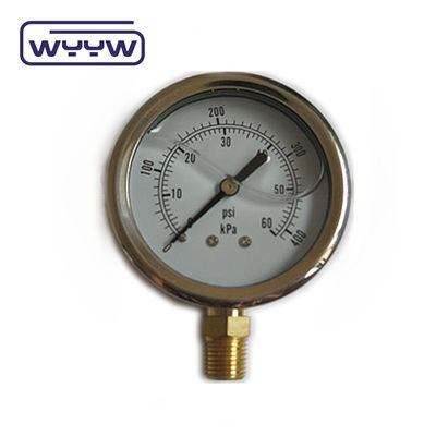 Silikon Yağı Dolu Basınçölçer Manometre 60mm 1 Yıllık Garanti