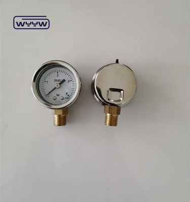 SS Case Gaz Test Basınç ölçer 40mm Dial Boyut Arka Montaj