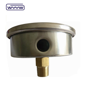 100 mm aksyal yağ titreşim karşıtı basınç manometresi