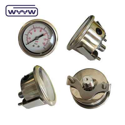 Aksyal 2.5 &quot;U-Klemp Basınçölçer Manometre / Arka Bağlantı Basınçölçeri