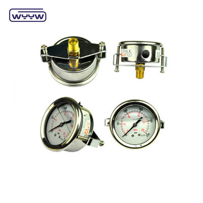 Aksyal 2.5 &quot;U-Klemp Basınçölçer Manometre / Arka Bağlantı Basınçölçeri