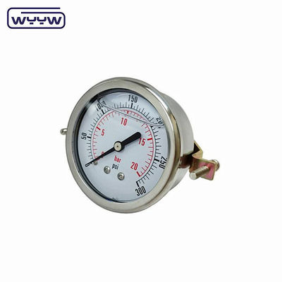 Su tankı 60mm Petrol basınç ölçüsü Paslanmaz çelik kapaklı U-kapak