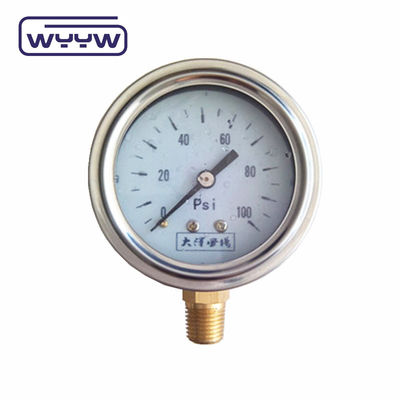 2Gliserinle dolu motor yağı basınç ölçer 2,5% doğruluk