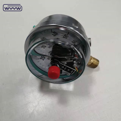 60MPa Silikon Doldurulmuş 380V Elektrik İletişim Basınç Ölçüsü Şok Direnci
