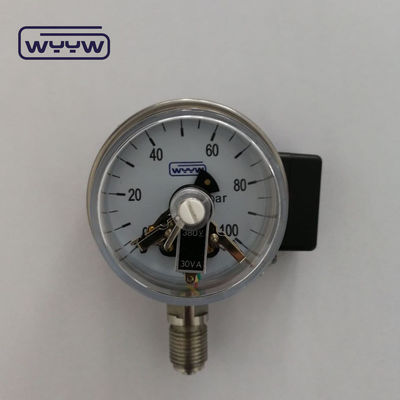 2.5&quot; paslanmaz çelik elektrikli temas basınç ölçer flens tipi panel bağlantısı