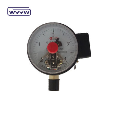 6&quot; 150mm basınç ölçüsü Elektrikli temaslı siyah çelik malzemesi