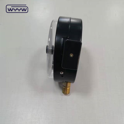 1.6MPa siyah çelik kabı 1/2 &quot;bsp M20X1.5 6 inç elektrikli temas çift ölçekli manometre basınç ölçer fiyatı