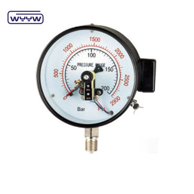 NO+NO Siyah Çelik Kutusu 1.6MPa 100mm 380V Elektrik Temas Manometre AC Basınçölçer