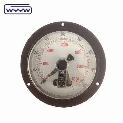 WYYW Elektrik Temas Basınç Ölçüsü Ön Flange ile Arka Montaj
