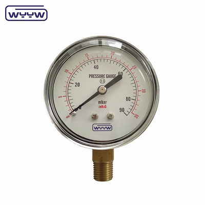 63mm Kapsül Bellows mbar Dayanıklı Mükemmel Atmosferik Bileşik Bellows Basınçölçer