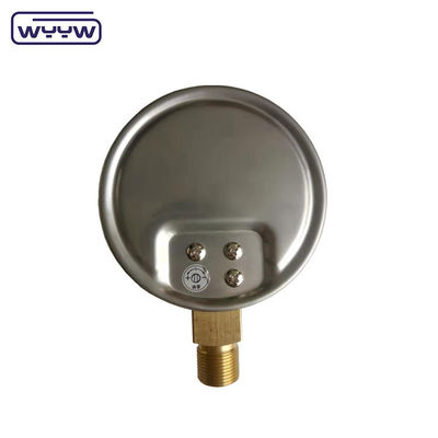 Çin fabrikası kapsül basınç ölçer 100mm mbar ss durum tunç bağlantı 1/2 &quot;bsp cmh2o düşük basınç manometre