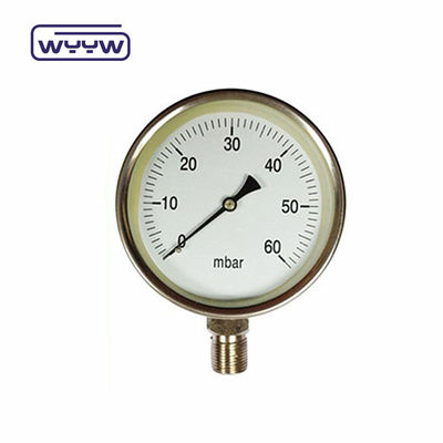 Siyah çelik lpg düşük kapsül basınç ölçer Özel özellikler 2.5 &quot;63mm 0-5psi