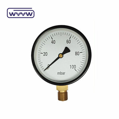 Siyah çelik lpg düşük kapsül basınç ölçer Özel özellikler 2.5 &quot;63mm 0-5psi