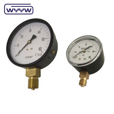 Siyah çelik lpg düşük kapsül basınç ölçer Özel özellikler 2.5 &quot;63mm 0-5psi