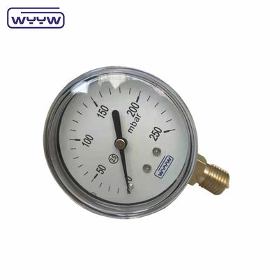 Siyah çelik lpg düşük kapsül basınç ölçer Özel özellikler 2.5 &quot;63mm 0-5psi