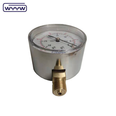 100 kpa SS304 Kapsul Basınç ölçer 63mm 100kpa Alt Montaj