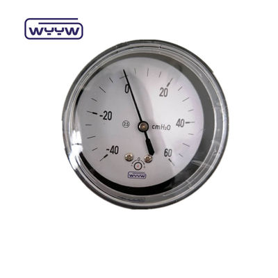 Bellows Basınç ölçer 60mm Inch2o Siyah Çelik Kutusu Eksi Mbar Basınç ölçer