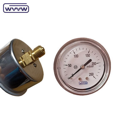 Bellows Basınç ölçer 60mm Inch2o Siyah Çelik Kutusu Eksi Mbar Basınç ölçer