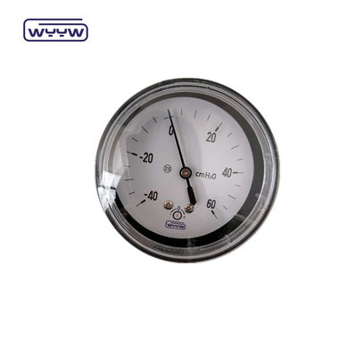 Bellows Basınç ölçer 60mm Inch2o Siyah Çelik Kutusu Eksi Mbar Basınç ölçer