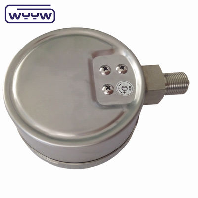 100mm tüm paslanmaz çelik süngü basınç ölçer, Bellows gaz basınç ölçer Mbar