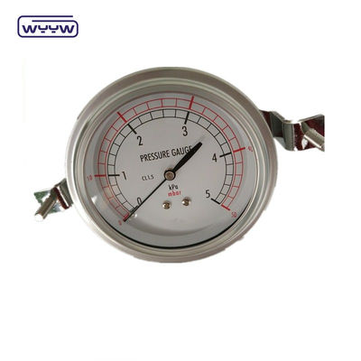 80mm Kpa Mbar Bellows Basınçölçer Düşük Basınç Manometre Radyal Bağlantı