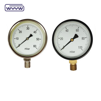 80mm Kpa Mbar Bellows Basınçölçer Düşük Basınç Manometre Radyal Bağlantı