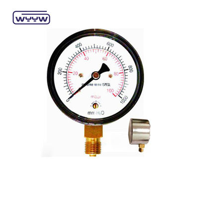 80mm Kpa Mbar Bellows Basınçölçer Düşük Basınç Manometre Radyal Bağlantı