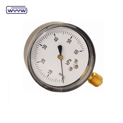 60-100mm CmH2O Kapsula Basınç Ölçücü Manometre 1.6% Doğruluk