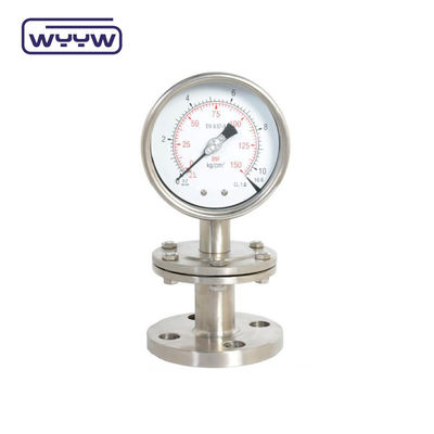 Tri Clamp Membran Basınç Ölçüsü Paslanmaz Çelik 100mm