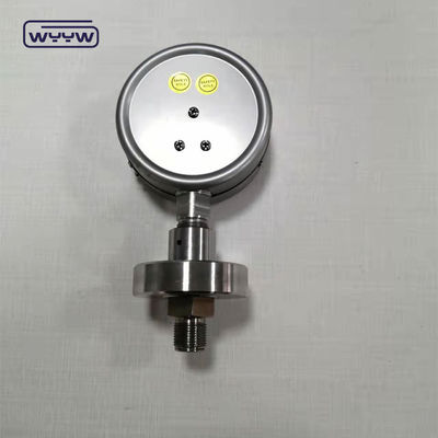 SS316 Silikon Sanitar Basınç ölçer 100 mm 1.6% doğruluk