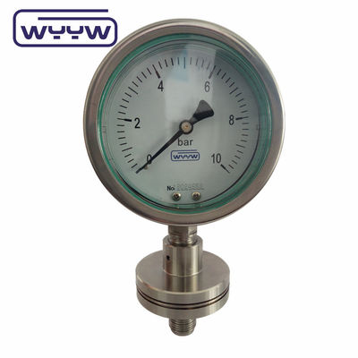 100mm Endüstriyel Manometre 4 &quot;Diyafram Dükkanı Kimyasal Basınçölçer