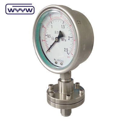OEM ODM Diyafram Basınçölçeri SS316 PTFE kaplı yüksek basınçölçeri