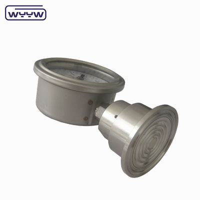 304 Manometre 1.5in. (50.5mm OD) Tri Clamp Membran Basınçölçeri SS316 Paslanmaz Çelik Diyafram