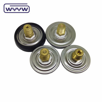 4000PSI 38mm ss kapak çeşme ayarlama küçük boyutlu kauçuk kapaklı silindir basınç ölçer