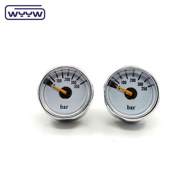 OEM Çin fiyatı 28mm çapı 1/8 &quot;bspp bourdon boru manometre PCP paintball bakır basınç ölçer 315 bar
