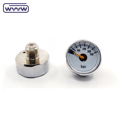 OEM Çin fiyatı 28mm çapı 1/8 &quot;bspp bourdon boru manometre PCP paintball bakır basınç ölçer 315 bar