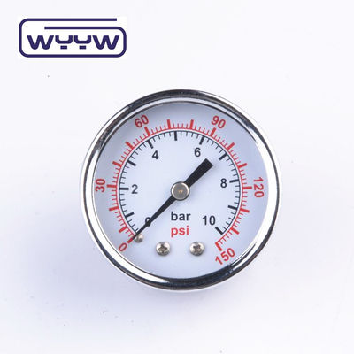 Kuru kullanma Yağsız Geri Montaj Basınç ölçer 160 Psi Hava 60mm SS Basınç ölçer