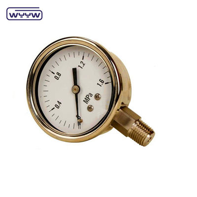 kuru doğal gaz oksijen kullanın 60mm paslanmaz çelik burbon boru basınç ölçer