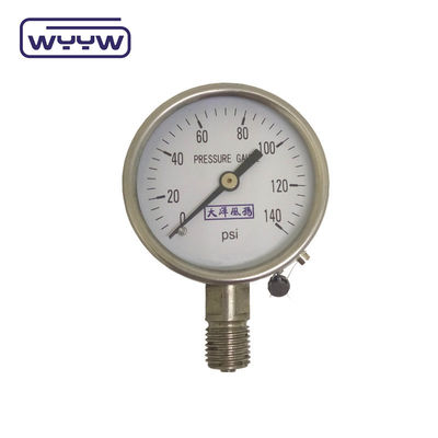 Radial kuru paslanmaz çelik basınç ölçer 60mm Arka Montaj