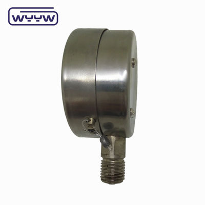 60mm Hava Paslanmaz Çelik Basınç Ölçüsü Çift Ölçek Alt Bağlantısı