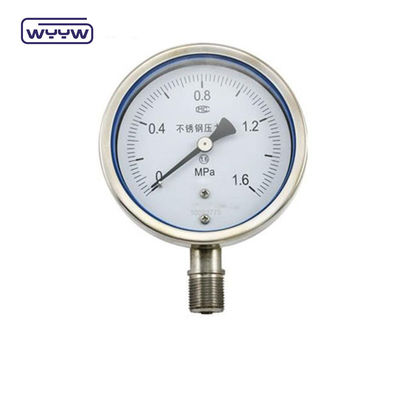4&quot; Yağ kullanma 100mm Hava Manometre Basınç ölçer Paslanmaz çelik malzemesi