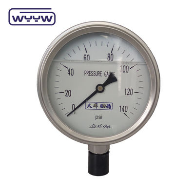 SS304 0-100Bar PSI 63mm 100mm Gliserin Manometre Basınçölçeri Gliserin Doldurulmuş