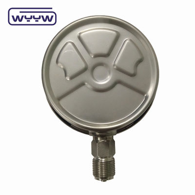 100mm 4 inç kgf/cm2 psi çift ölçek tüm paslanmaz çelik Çin'de yağ basıncı manometre üreticisi