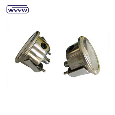 Yüksek kaliteli eksenel manometre MPa/bar/kg Geri bağlantı 60mm tam 304ss paslanmaz çelik basınç ölçer