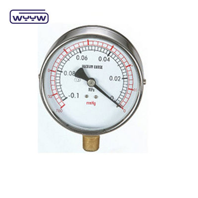 Silikon 4 Inch Bezel Ring Basınç Ölçüsü 100mm Dial Bottom Mount