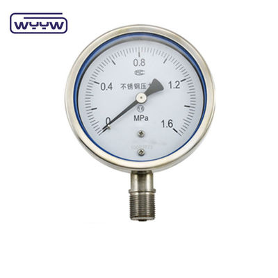 Silikon 4 Inch Bezel Ring Basınç Ölçüsü 100mm Dial Bottom Mount