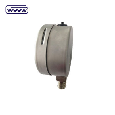Tam SS304 Yağla Dolu Basınçölçer 60mm Paslanmaz Çelik Kutusu ile