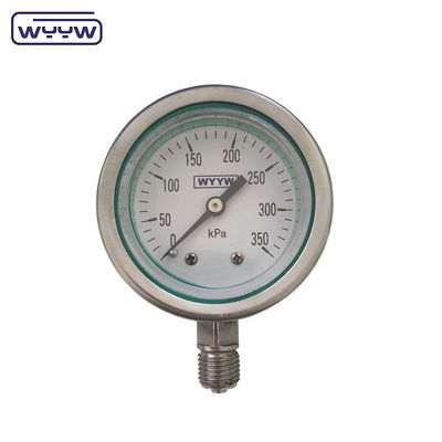 60 mm silikon hidrolik sıvı dolu basınç ölçer paslanmaz çelik malzemesi