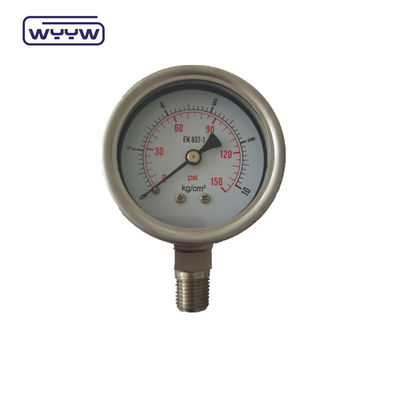 EN837-1 süngü çerçeve yağı 63mm basınç ölçer
