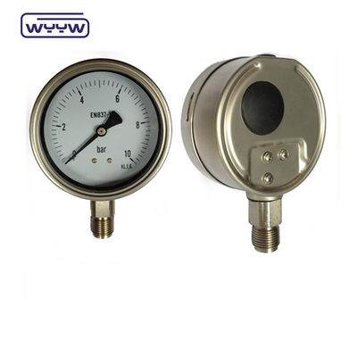 EN837-1 süngü çerçeve yağı 63mm basınç ölçer